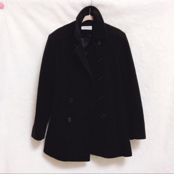 Calvin Klein Women Merino Wool Black Jacket - Picture 1 of 8